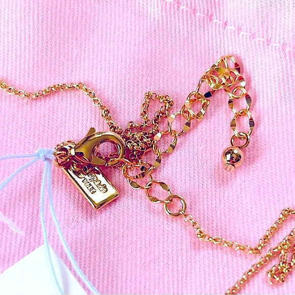 NWT Authentic Kate Spade ♠️ Cherry Pendent Necklace Red/Gold - Picture 5 of 6